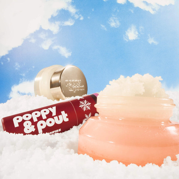 Poppy & Pout Berry Bonfire Puffer Lip Care Gift Set, alternate view