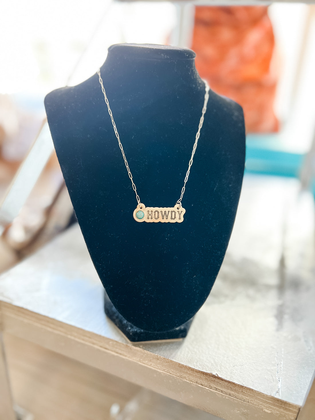 Sterling Sliver Howdy Necklace